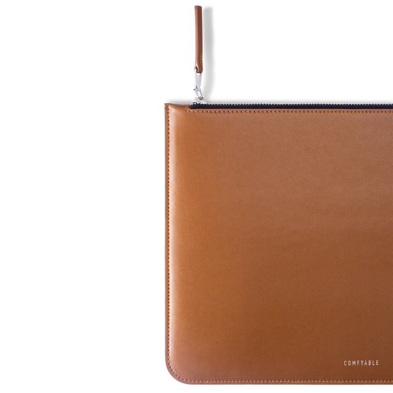  Comfyable Leather Laptop Sleeve 13-14 Inch Compatible